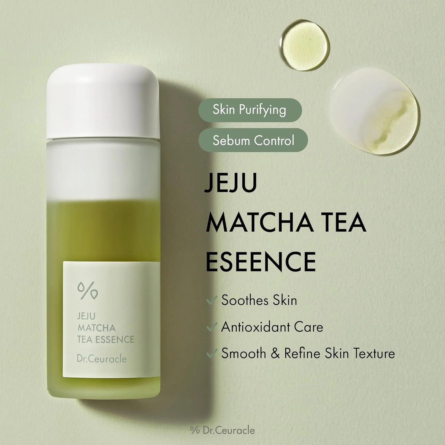 Успокаивающая эссенция с матчей Dr.Ceuracle Jeju Matcha Tea Essence