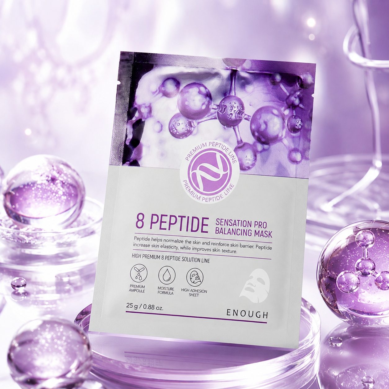 Тканевая маска с пептидами Enough 8 Peptide Sensation Pro Balancing Mask