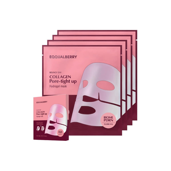 Kolagēna hidrogelas maska ādas tvirtumam EQQUALBERRY Collagen Pore Tight Up Hydrogel Mask