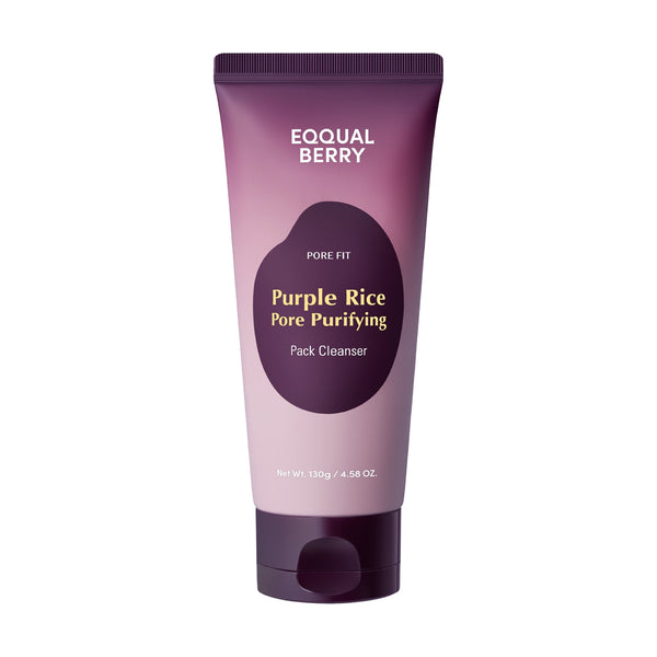 Очищающее поры средство для умывания лица EQQUALBERRY Purple Rice Pore Purifying Pack Cleanser