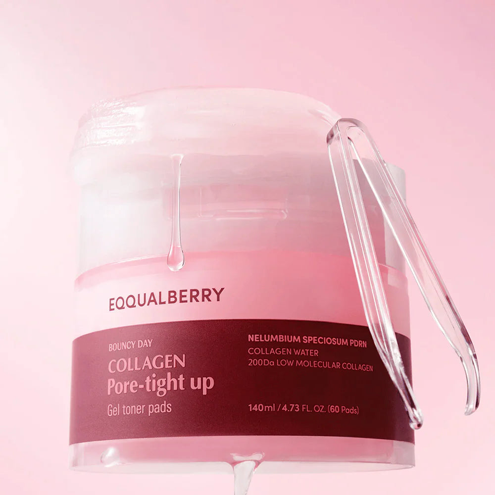 Гелевые коллагеновые тонер-пэды для сужения пор EQQUALBERRY Collagen Pore-Tight Up Gel Toner Pads
