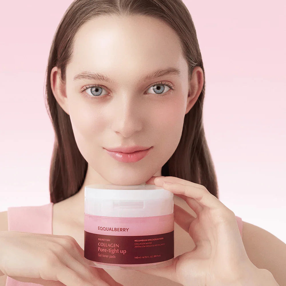 Гелевые коллагеновые тонер-пэды для сужения пор EQQUALBERRY Collagen Pore-Tight Up Gel Toner Pads