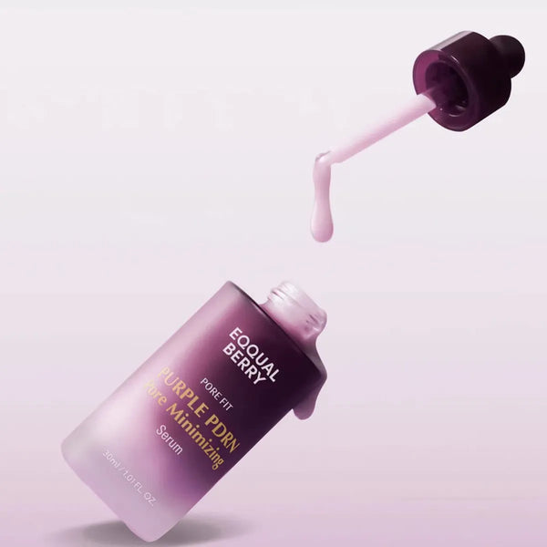 Сыворотка для сужения пор и восстановления кожи EQQUALBERRY Purple PDRN Pore Minimizing Serum