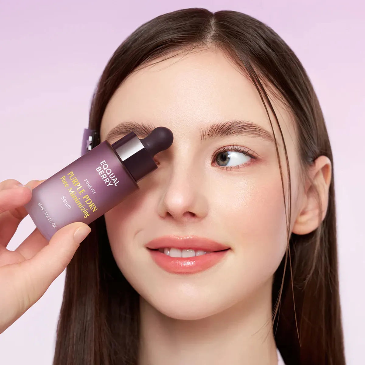 Сыворотка для сужения пор и восстановления кожи EQQUALBERRY Purple PDRN Pore Minimizing Serum