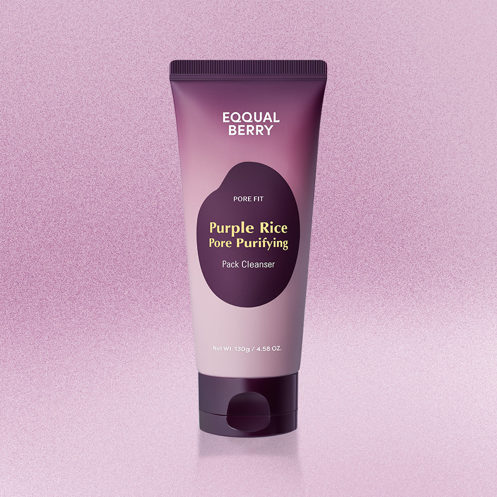 Очищающее поры средство для умывания лица EQQUALBERRY Purple Rice Pore Purifying Pack Cleanser