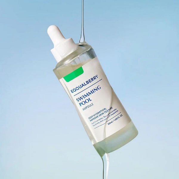 Dziļi mitrinoša un nomierinoša sejas ampula EQQUALBERRY Swimming Pool Ampoule