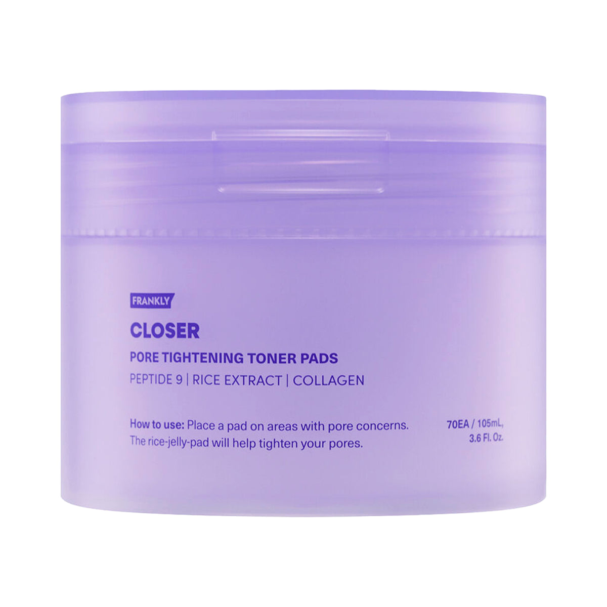 Poru sašaurinoši tonera spilventiņi FRANKLY Closer Pore Tightening Toner Pads