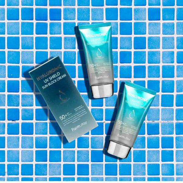 Saules aizsargkrēms ar hialuronskābi Farmstay Hyaluronic UV Shield Sun Block Cream