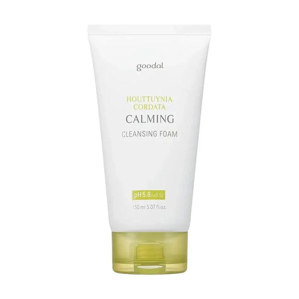 Putas priekš mazgāšanas ar pīlinga darbību GOODAL Houttuynia Cordata Calming pH Balancing Cleansing Foam