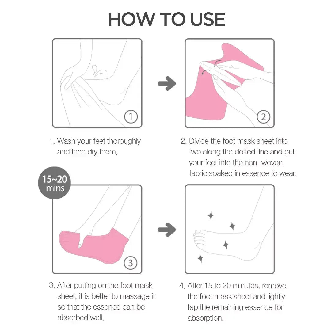 Maska-zeķītes kājām HOLIKA HOLIKA Baby Silky Foot Mask Sheet