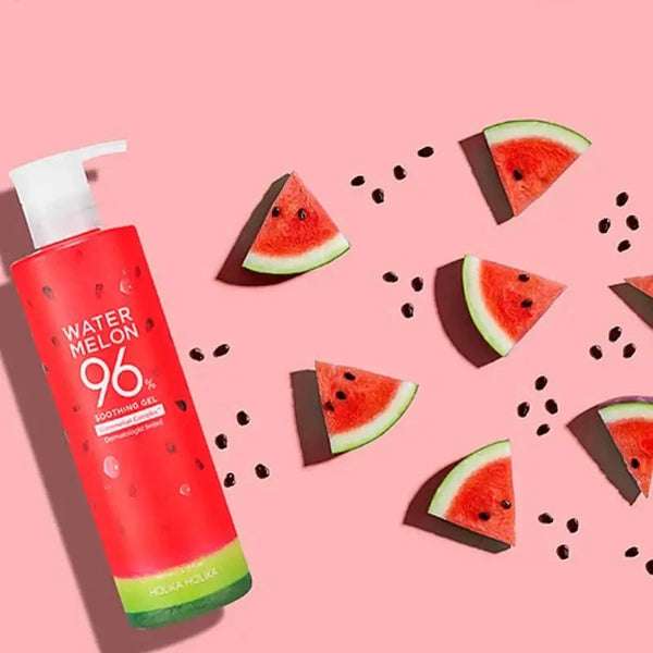 Nomierinošs gels ar arbūzu HOLIKA HOLIKA Water Melon 96% Soothing Gel