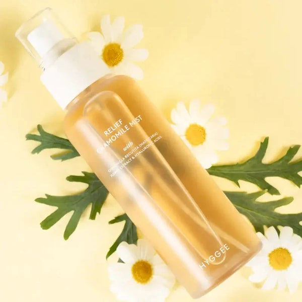 Nomierinošs izsmidzināmais līdzeklis sejai HYGGEE Relief Chamomile Mist