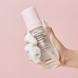 Mitrinošas putiņas sejas ādas attīrīšanai Hanskin Real Complexion Hyaluron Bubble Pop Cleanser