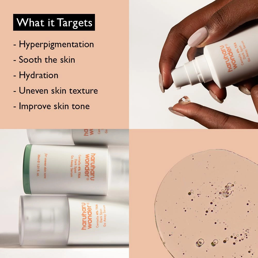 Serums hiperpigmentācijas novēršanai Haruharu WONDER Centella 4% TXA Dark Spot Go Away Serum