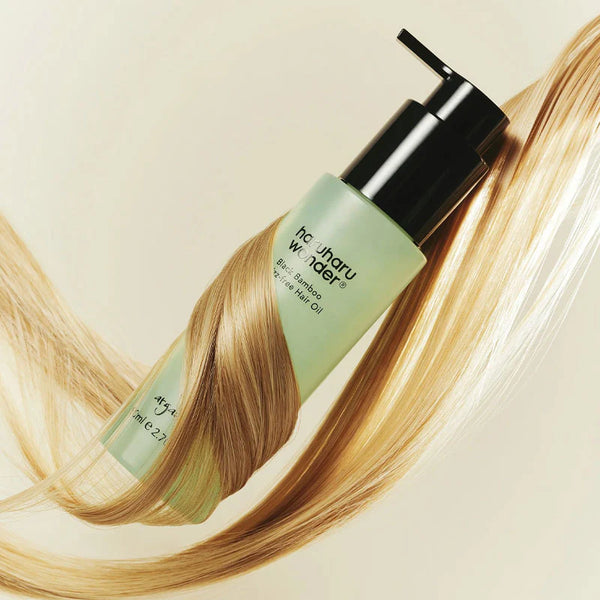 Matu eļļa pret pūkošanos Haruharu Wonder Black Bamboo Frizz-Free Hair Oil