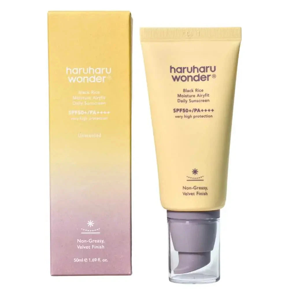 Saules aizsargkrēms Haruharu Wonder Black Rice Moisture Airyfit Daily Sunscreen