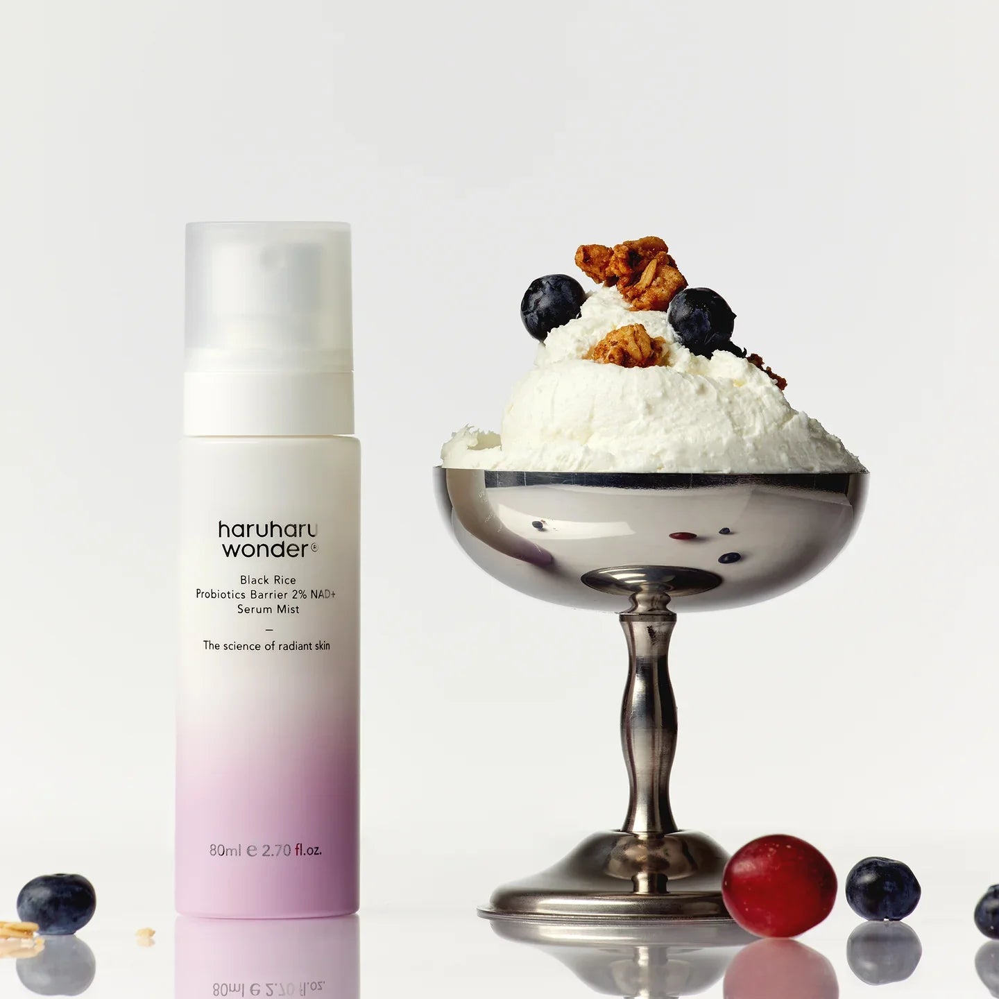 Seruma migla Haruharu Wonder Black Rice Probiotics Barrier 2% NAD+ Serum Mist