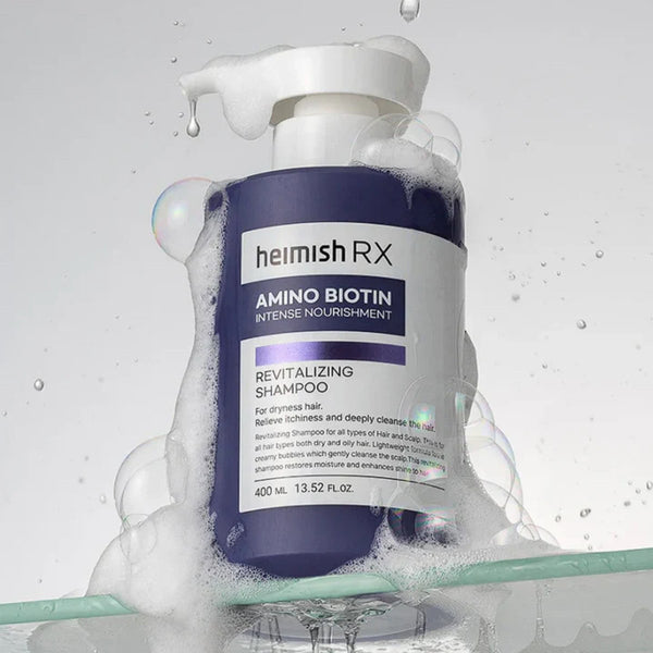 Šampūns apjoma piešķiršanai matiem ar biotīnu Heimish RX Amino Biotin Revitalizing Shampoo
