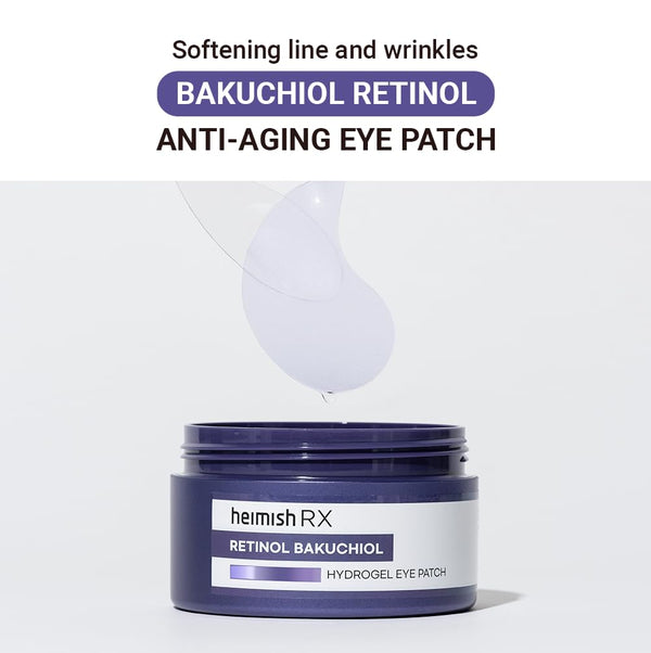 Hidrogela spilventiņi ar bakučiolu un retinolu Heimish RX Retinol Bakuchiol Hydrogel Eye Patch