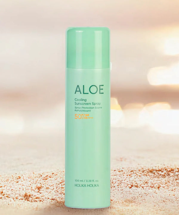 Охлаждающий солнцезащитный спрей Holika Holika Aloe Ice Cooling Sun Spray SPF50+ PA++++