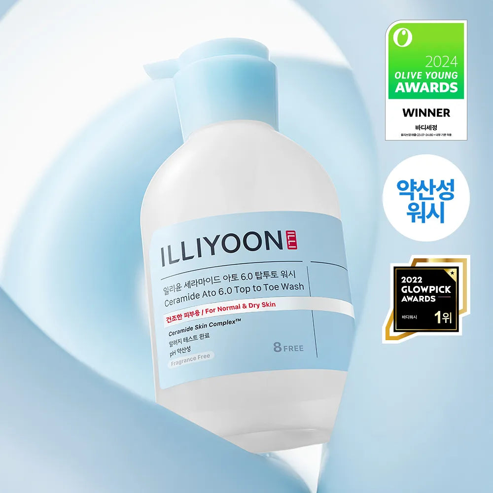 Очищающий гель для волос и тела ILLIYOON Ceramide Ato 6.0 Top To Toe Wash