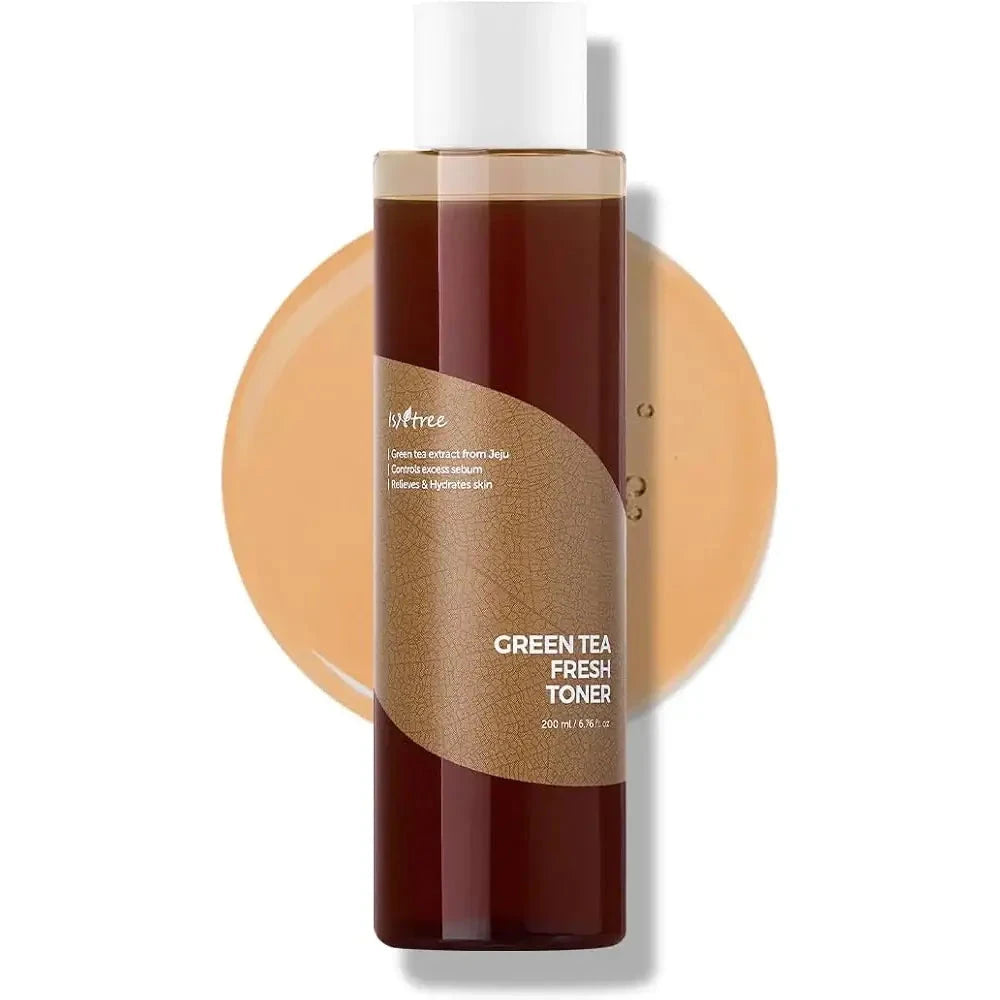Atsvaidzinošs zaļās tējas toneris bez spirta 80% IsNtree Green Tea Fresh Toner