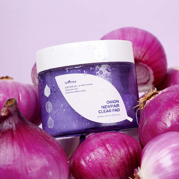 Daudzslāņu spilventiņi problemātiskai ādai ar sarkano sīpolu Isntree Onion Newpair Clear Pad