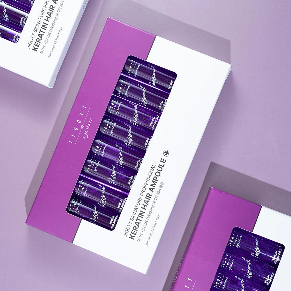 Matu ampula ar keratīnu Jigott Signature Professional Keratin Hair Ampoule