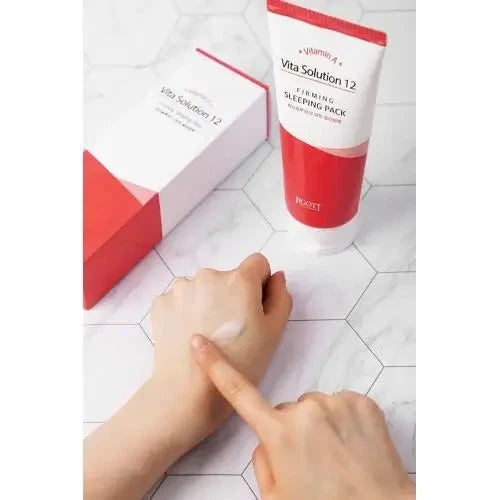 Nostiprinošs sejas nakts krēms Jigott Vita Solution 12 Firming Sleeping Pack