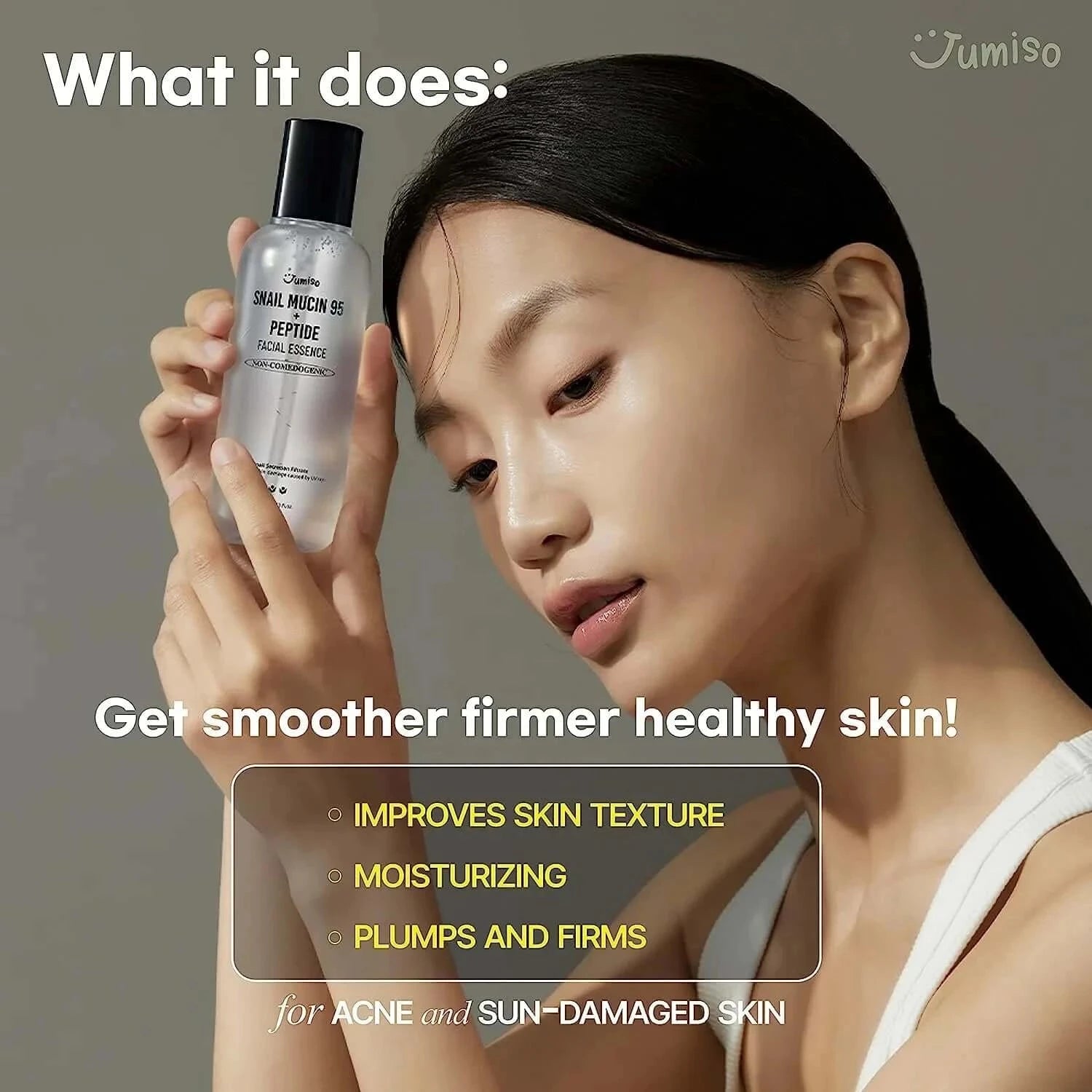 Esence ar gliemežu mucīnu 95% un peptīdiem Jumiso Snail Mucin 95 + Peptide Essence