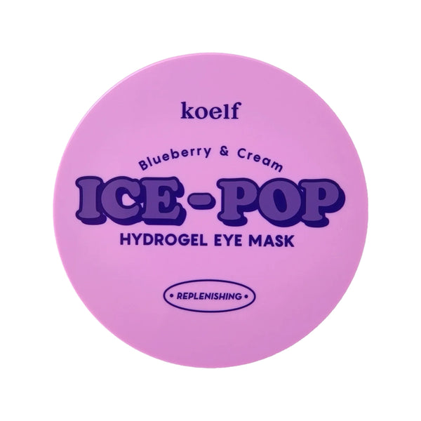 Barojoši spilventiņi ādai zem acīm ar mellenēm un saldo krējumu Koelf blueberry & cream eye masks