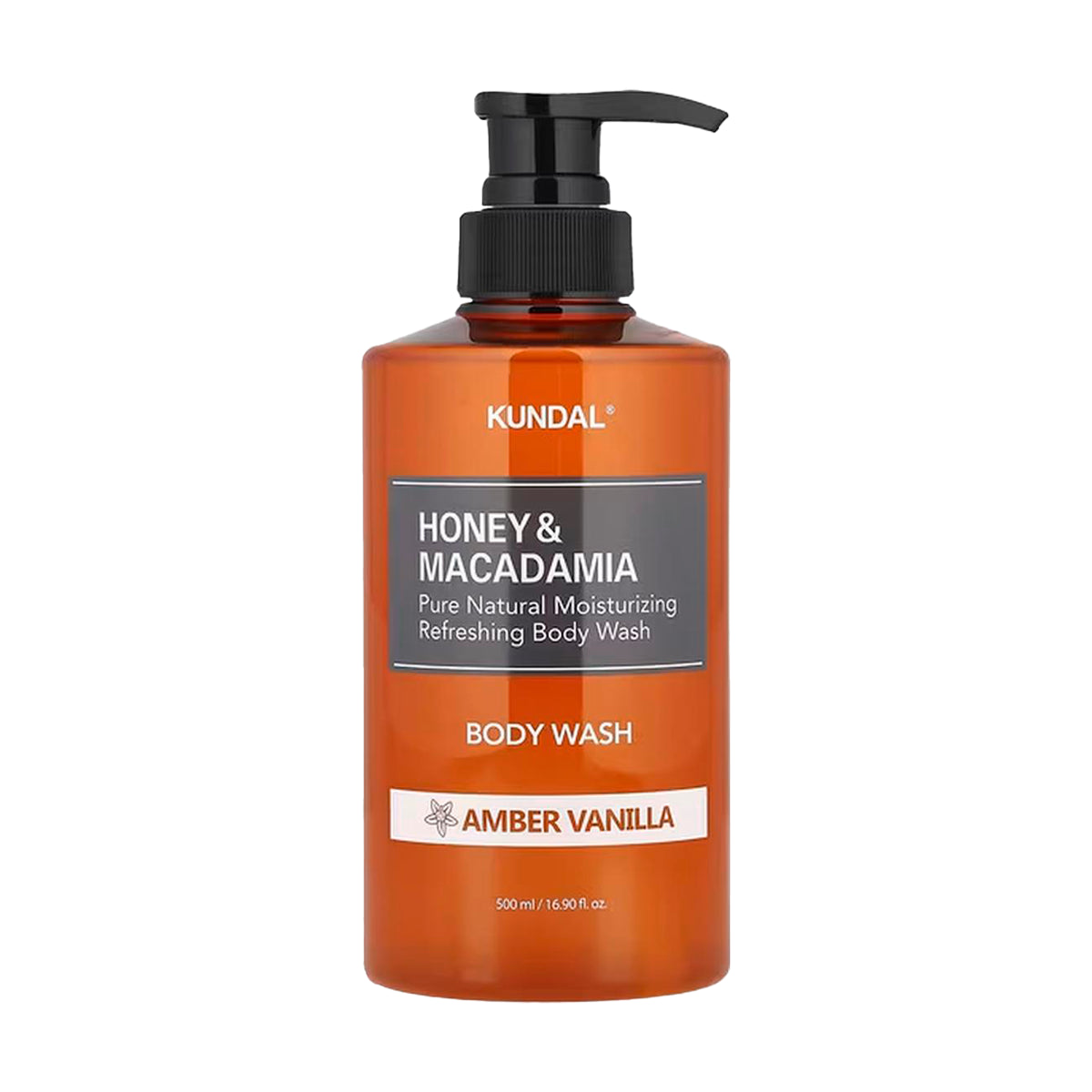 Dušas želeja Kundal Honey & Macadamia Pure Body Wash Amber Vanilla
