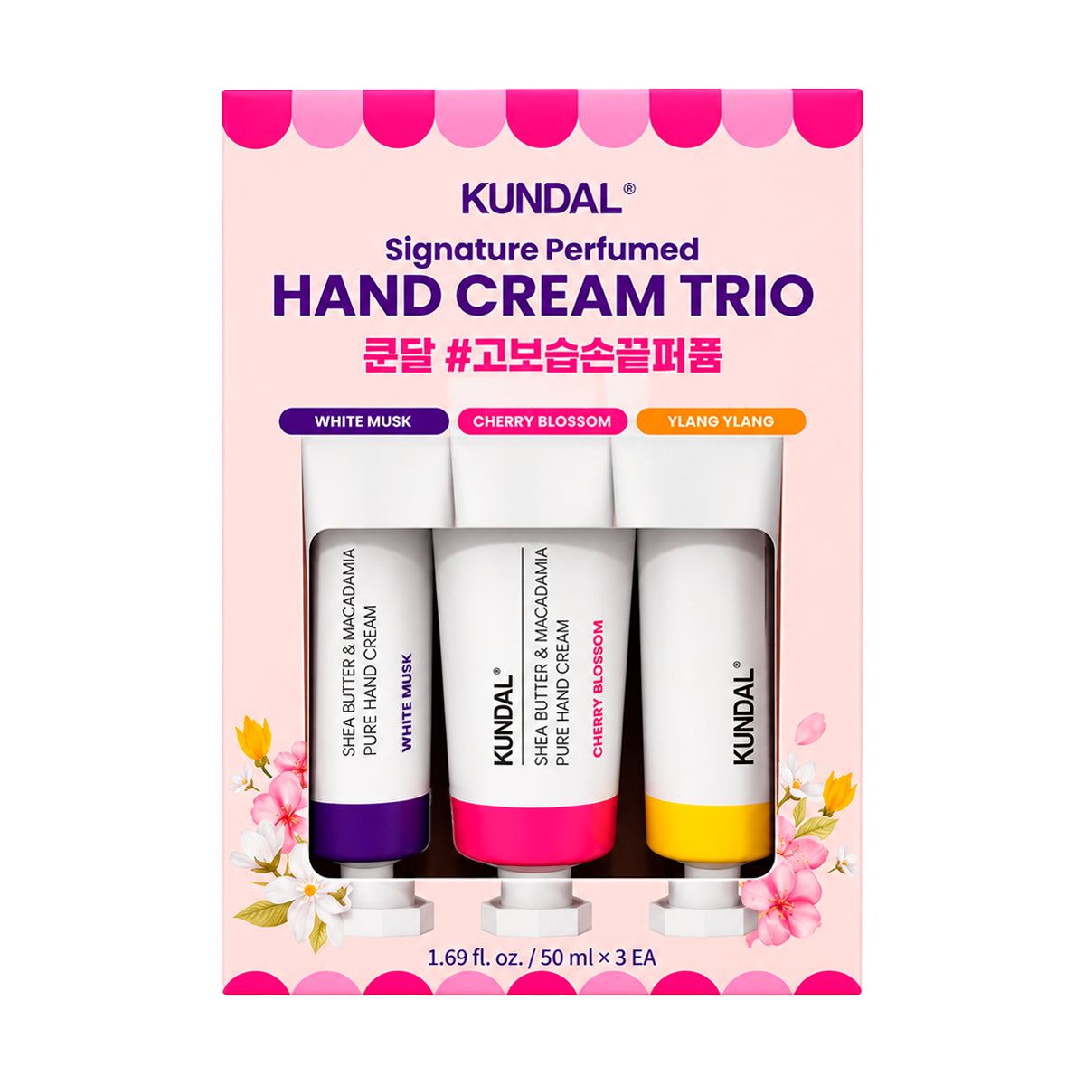 Набор кремов для рук Kundal Signature Perfumed Hand Cream Trio