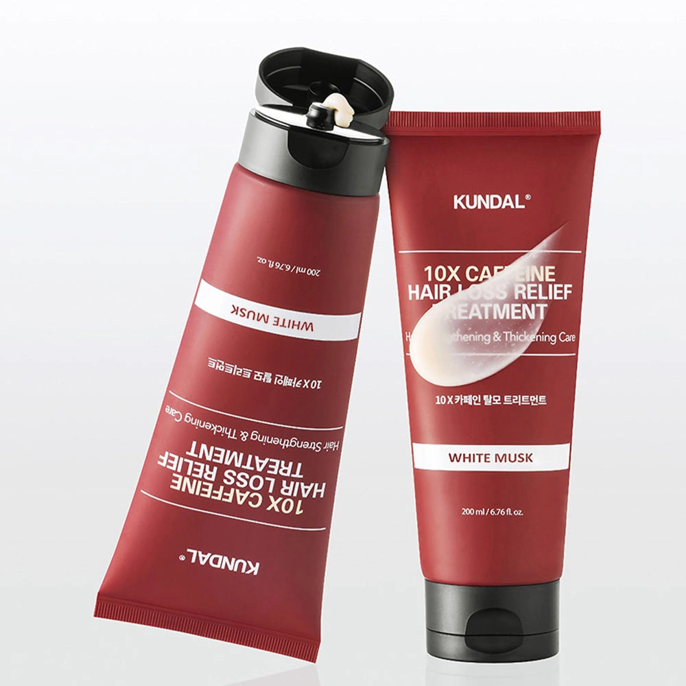 Укрепляющий уход для волос Kundal 10X Caffeine Strengthening Treatment White Musk