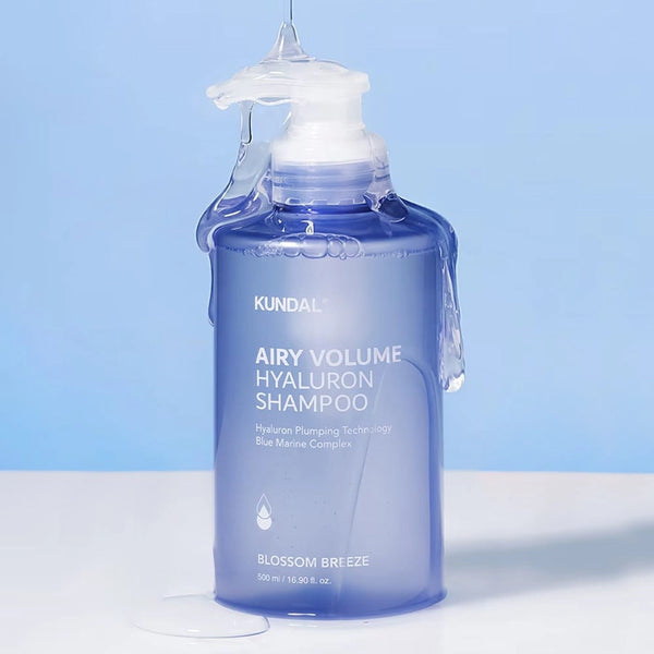 Mitrinošs šampūns ar hialuronskābi Kundal Airy Volume Hyaluron Shampoo Blossom Breeze