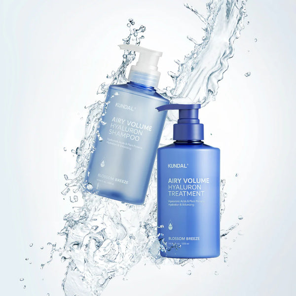 Mitrinošs šampūns ar hialuronskābi Kundal Airy Volume Hyaluron Shampoo Blossom Breeze