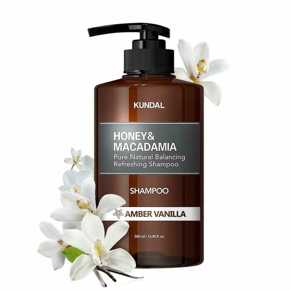 Dabīgs līdzsvarojošs šampūns Kundal Honey & Macadamia Shampoo Amber Vanilla