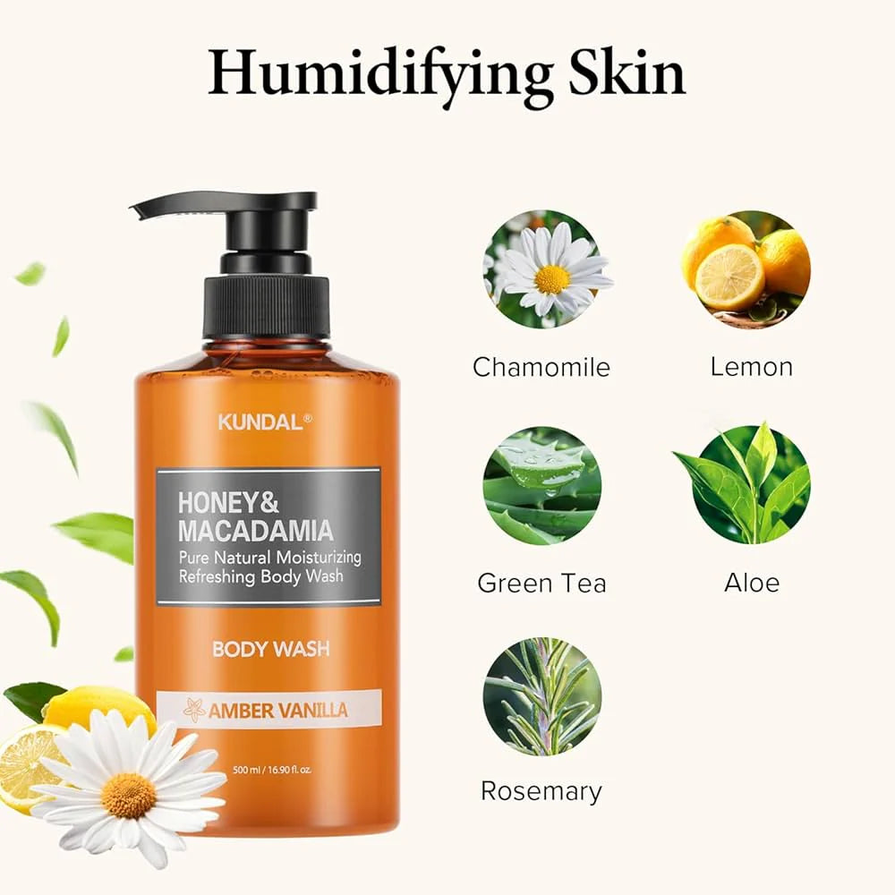 Dušas želeja ķermenim Kundal Honey & Macadamia Pure Body Wash