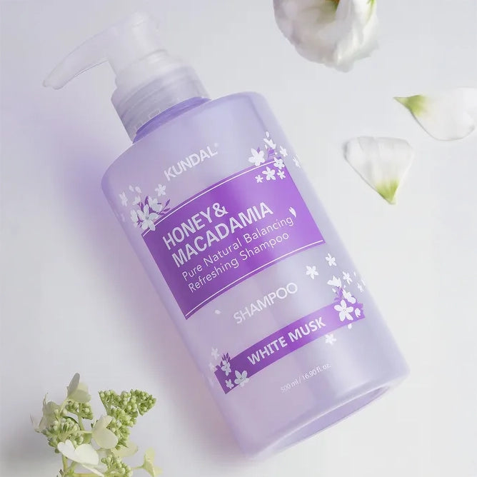 Matu kopšanas komplekts Kundal Honey & Macadamia Shampoo & Treatment Duo White Musk Edition