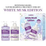 Matu kopšanas komplekts Kundal Honey & Macadamia Shampoo & Treatment Duo White Musk Edition