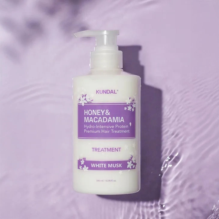 Matu kopšanas komplekts Kundal Honey & Macadamia Shampoo & Treatment Duo White Musk Edition