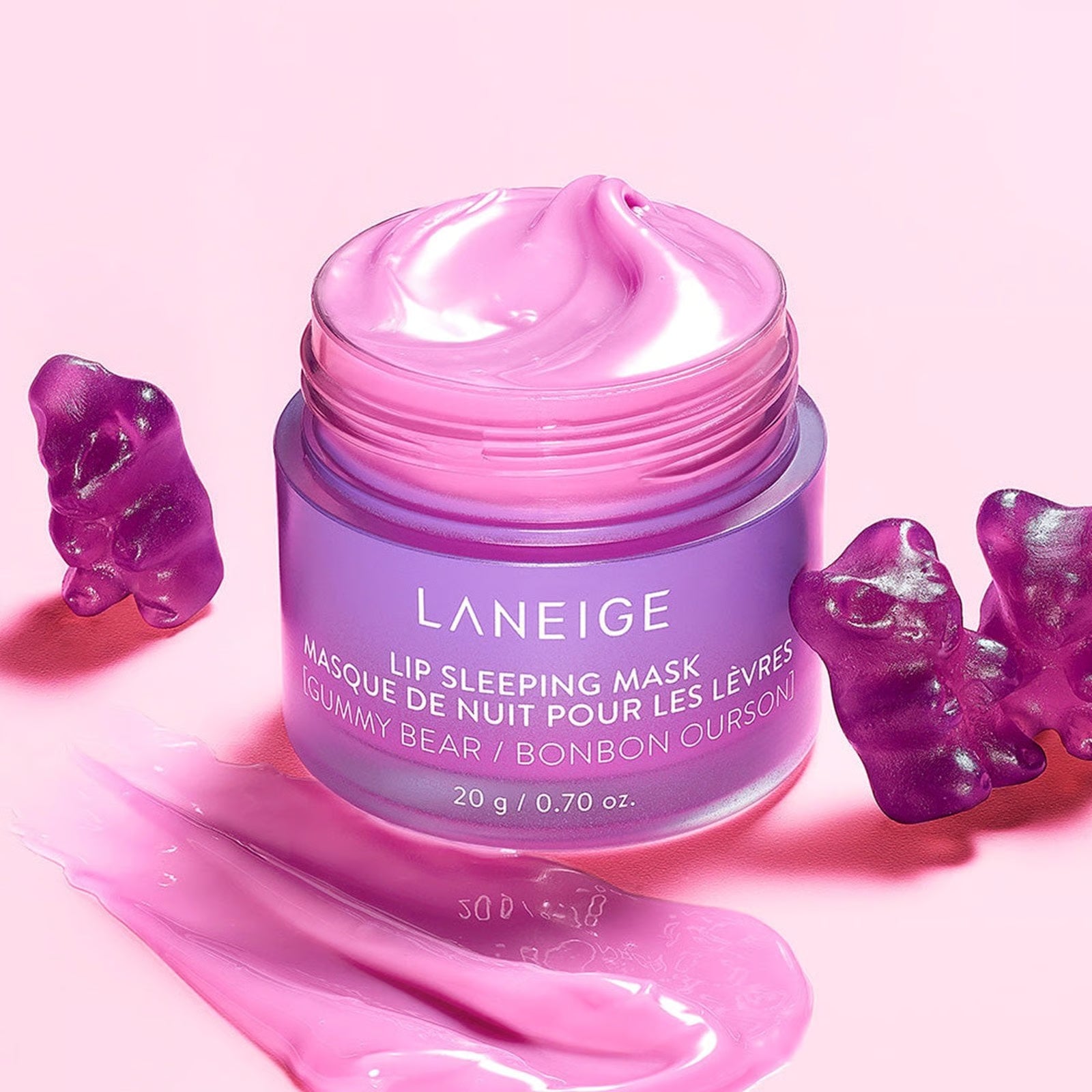 Intensīvi mitrinoša lūpu nakts maska Laneige Lip Sleeping Mask Gummy Bear