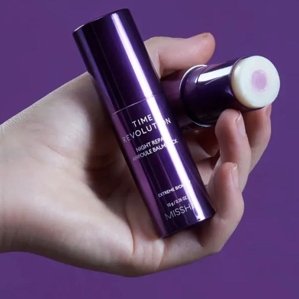 Pretgrumbu balzama stiks Missha Time Revolution Night Repair Ampoule Balm Stick