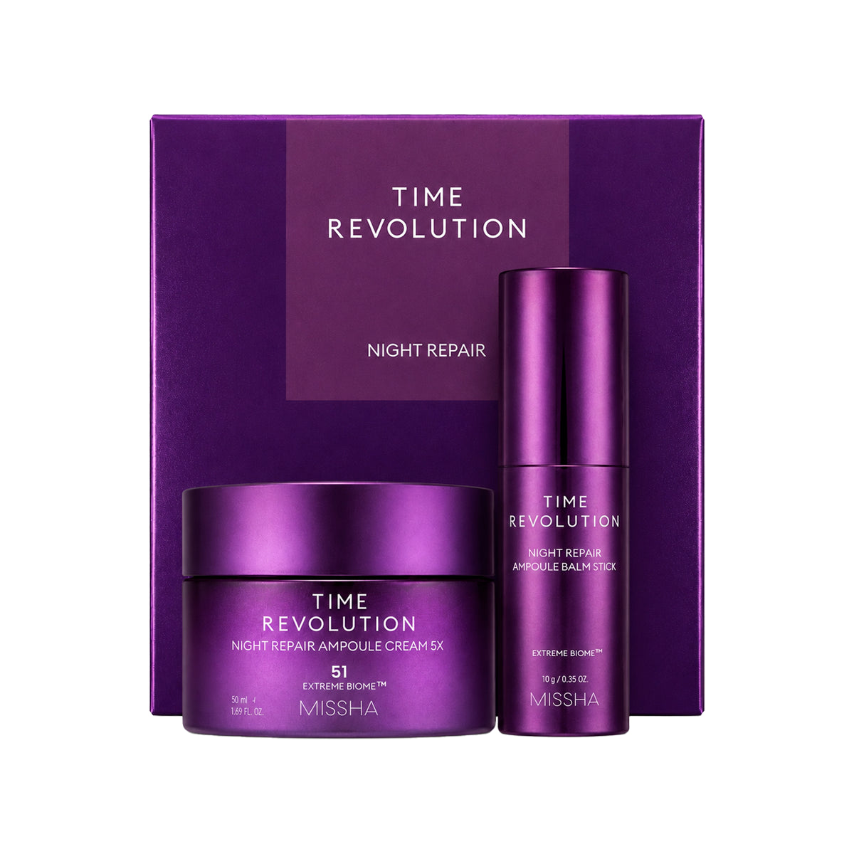 Kopšanas komplekts MISSHA Time Revolution Night Repair Duo Set - Cream & Balm Stick