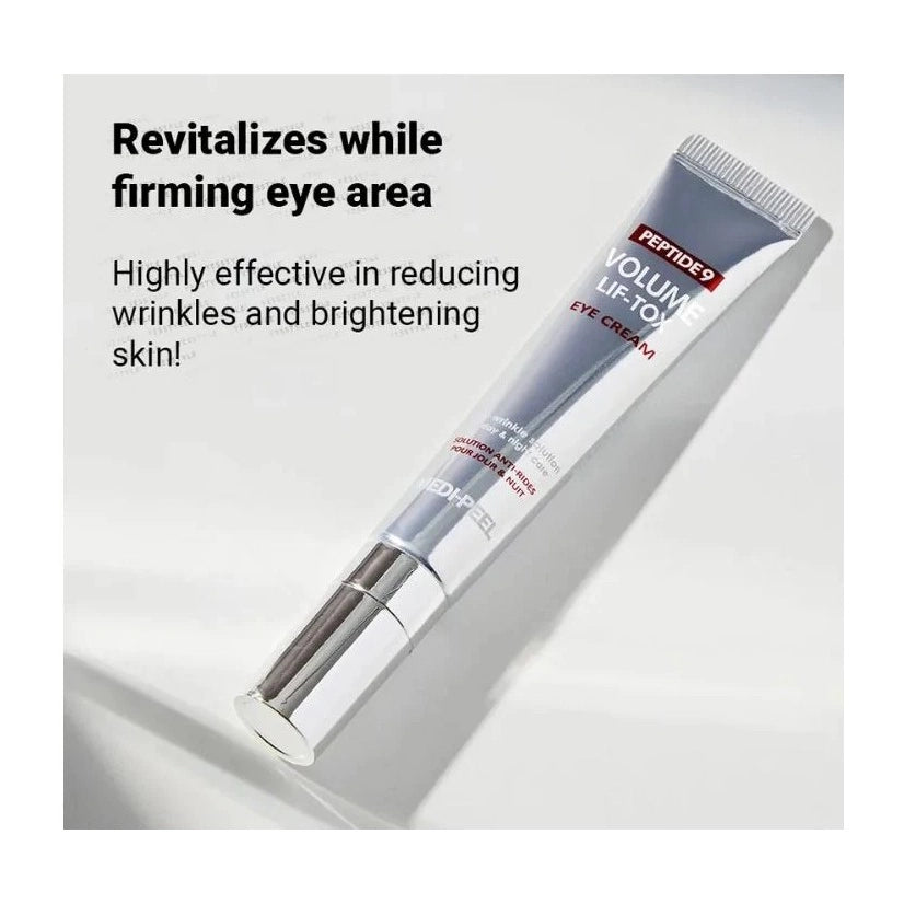 Intensīvs masāžas krēms ādai ap acīm ar liftinga efektu Medi-Peel Peptide 9 Volume Lif-Tox Eye Cream