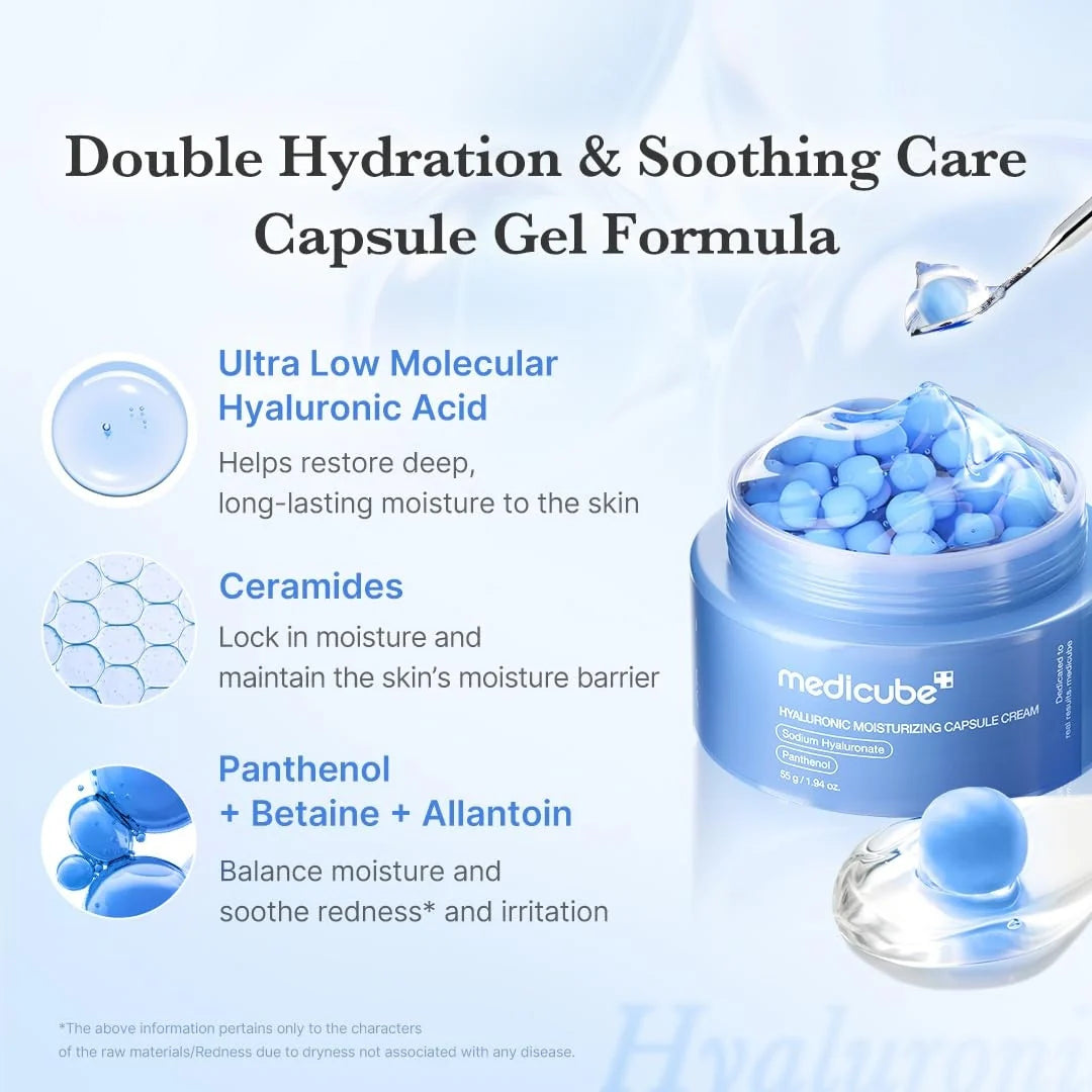 Mitrinošs sejas krēms Medicube Hyaluronic Moisturizing Capsule Cream