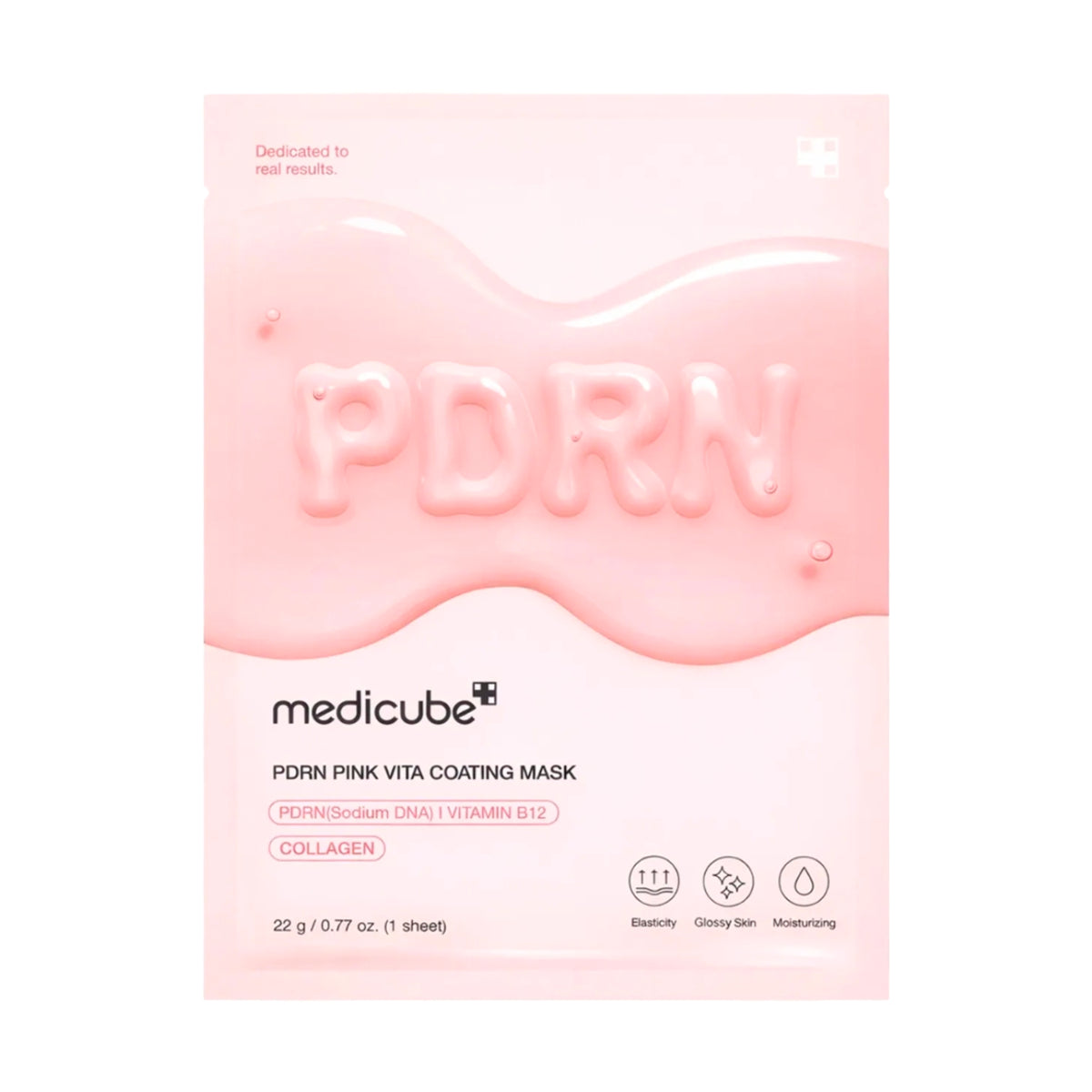 Mirdzumu piešķiroša auduma maska Medicube PDRN Pink Vita Coating Mask