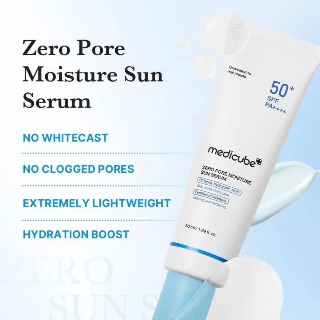 Saules aizsargserums Medicube Zero Pore Moisture Sun Serum SPF50+ PA++++