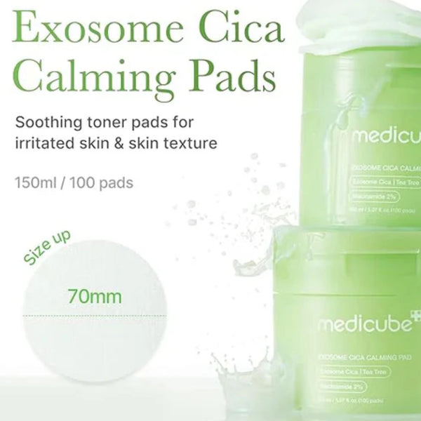 Nomierinošie spilventiņi Medicube Exosome Cica Calming Pad