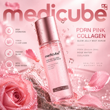 Divfāžu sejas mists-serums Medicube PDRN Pink Collagen Glow Jelly Mist Serum